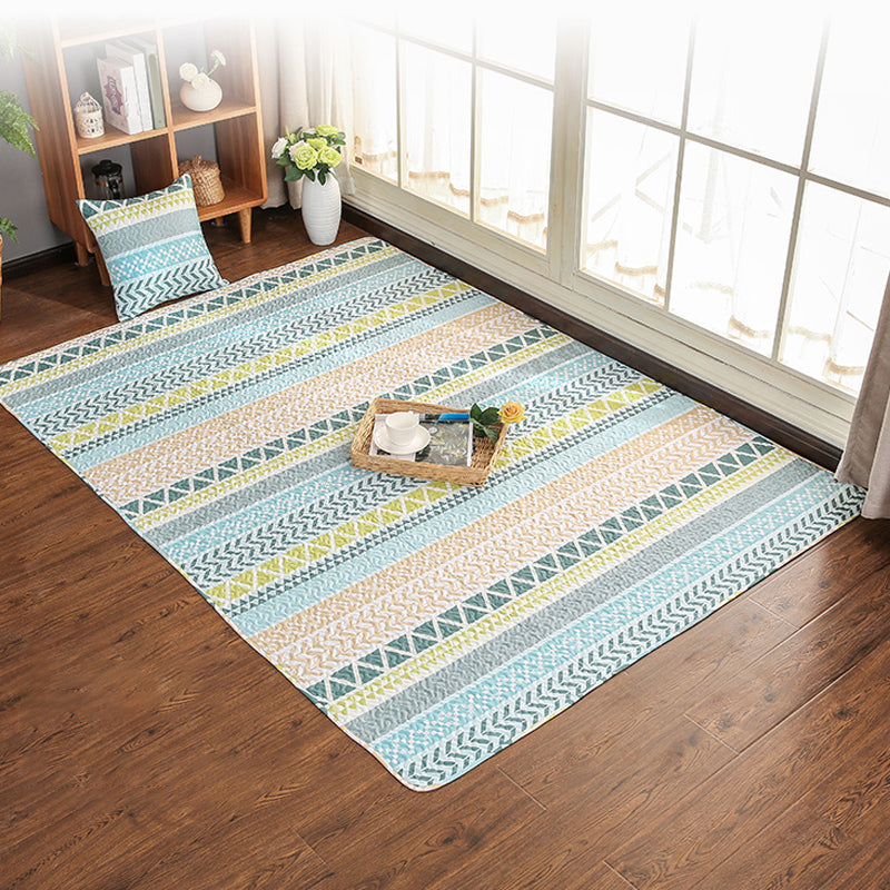 BowLift | Beautiful geometric rug Multicolored Trend rug Cotton Easy to care for Pet-friendly Washable indoor rug for rooms