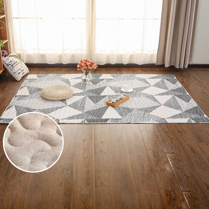 BowLift | Beautiful geometric rug Multicolored Trend rug Cotton Easy to care for Pet-friendly Washable indoor rug for rooms