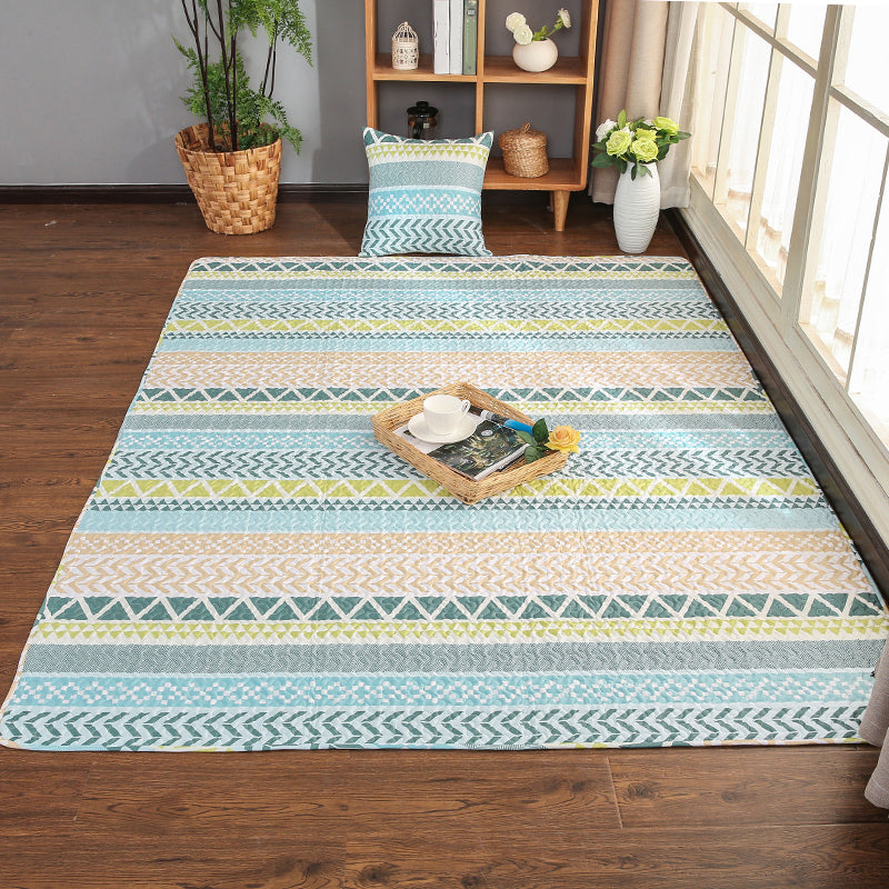 BowLift | Beautiful geometric rug Multicolored Trend rug Cotton Easy to care for Pet-friendly Washable indoor rug for rooms