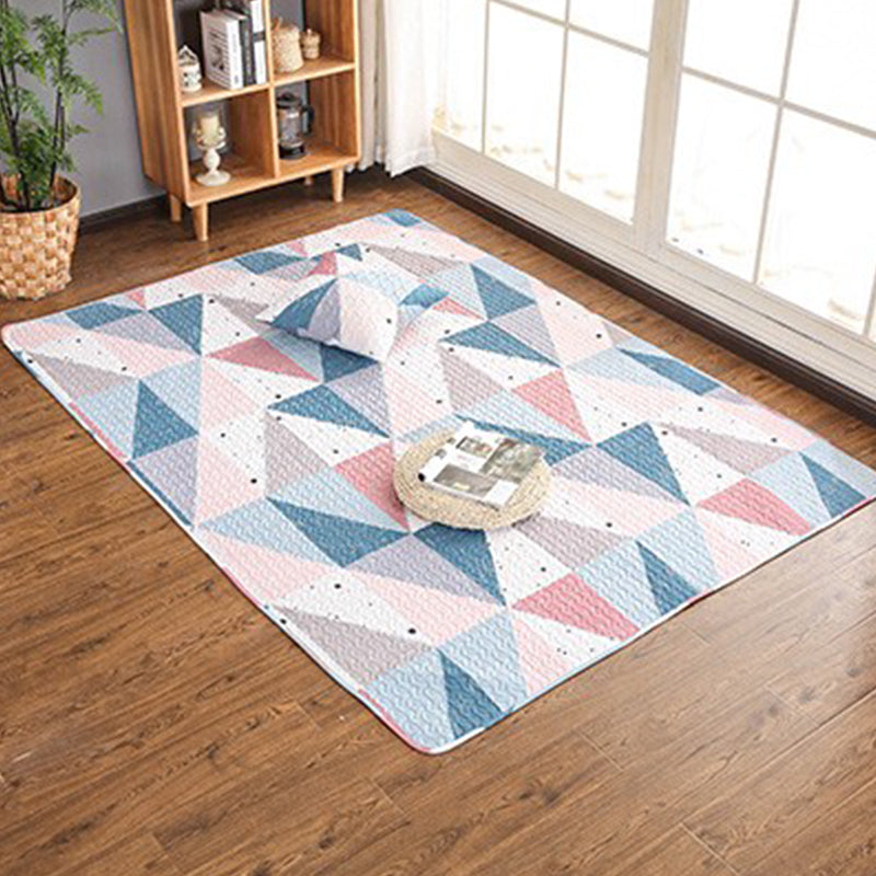 BowLift | Western Decor Rug Multicolor Geometric Print Rug Cotton Non-Slip Back Easy Care Rug
