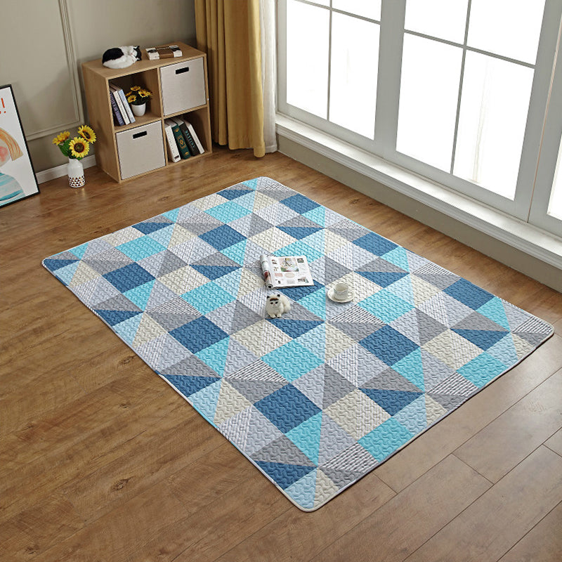 BowLift | Western Decor Rug Multicolor Geometric Print Rug Cotton Non-Slip Back Easy Care Rug