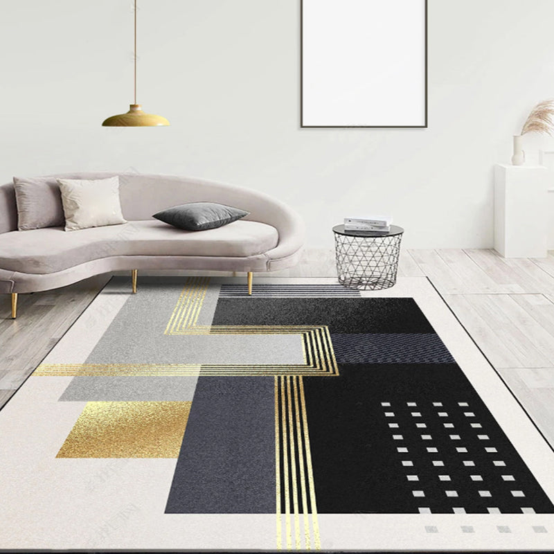 BowLift | Western Living Room Rug Multicolored Polypropylene Rug Non-Slip Back Washable Indoor Rug