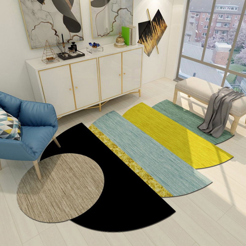 BowLift | Western Bedroom Rug Multicolored Geometric Print Rug Synthetic Non-Slip Backing Pet-Friendly Indoor Rug