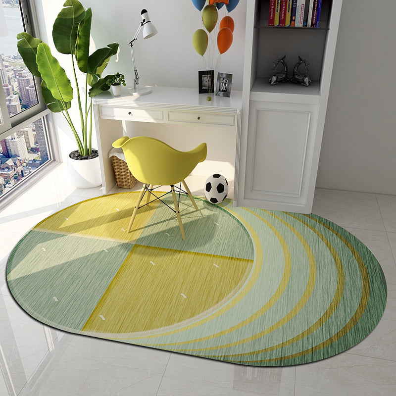 BowLift | Western Bedroom Rug Multicolored Geometric Print Rug Synthetic Non-Slip Backing Pet-Friendly Indoor Rug