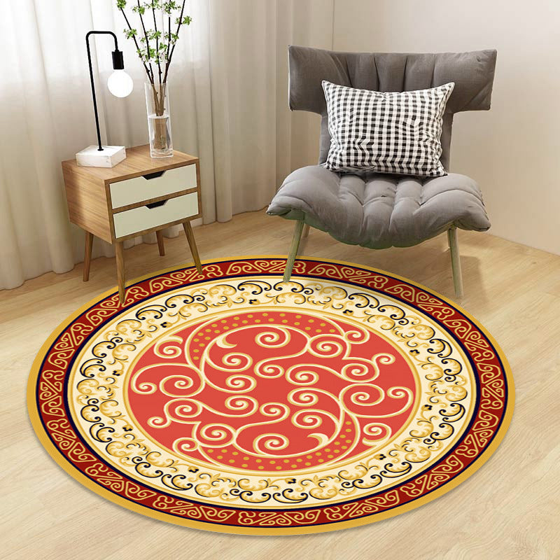 BowLift | Chinoiserie Floral Rug Multicolor Polypropylene Rug Pet Friendly Non-Slip Back Stain Resistant Rug for the Drawing Room