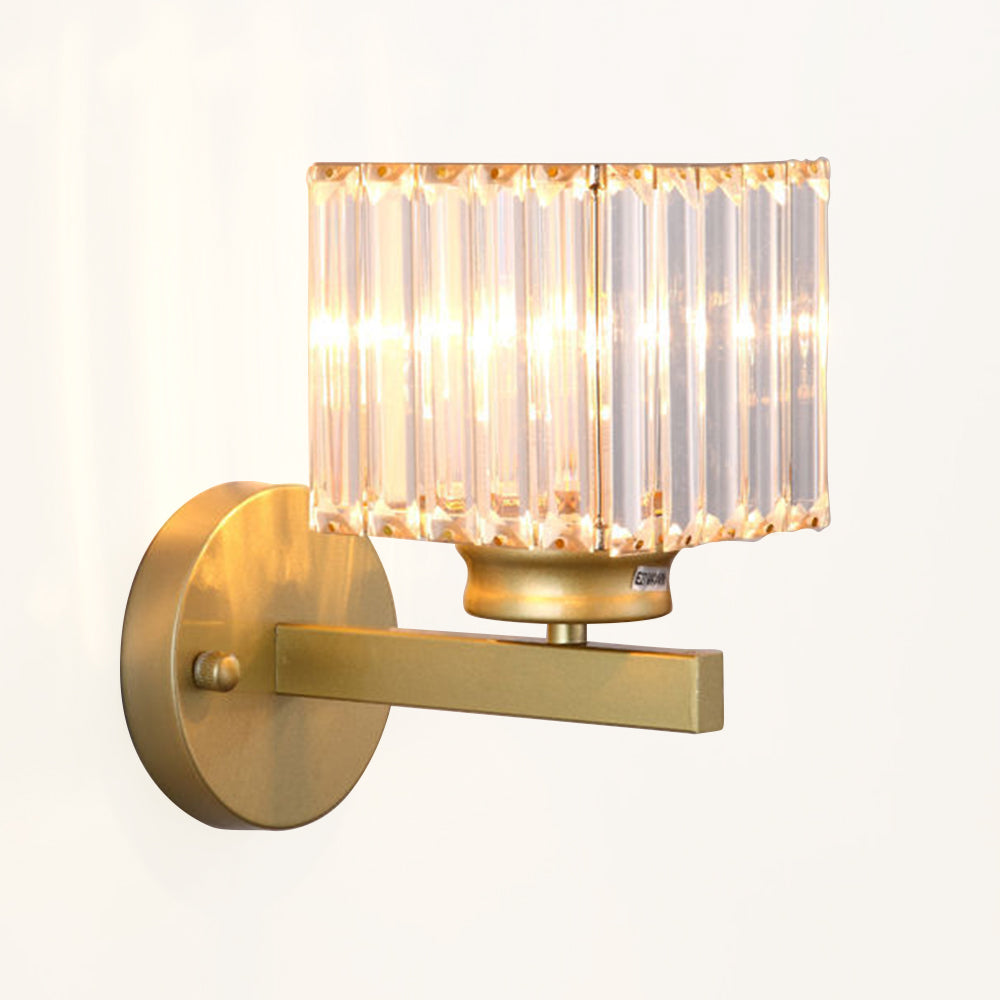 BowLift | Crystal Glass Wall Light With Modern Arm Design