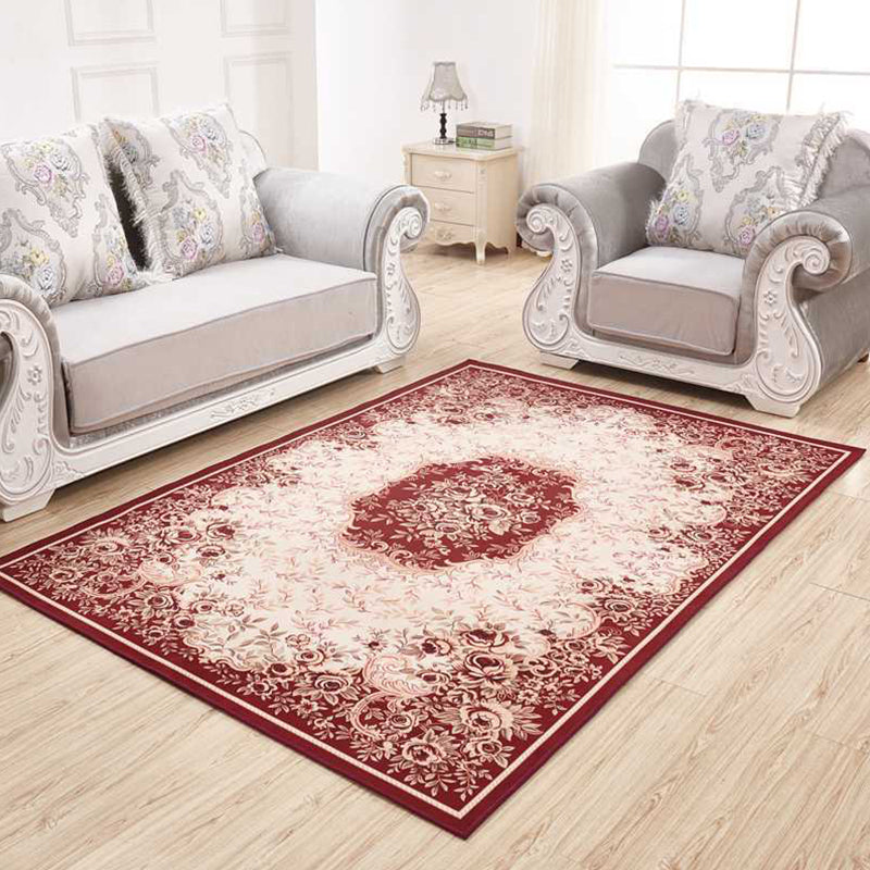 BowLift | Shabby Chic Floral Rug Multi-Color Polypropylene Indoor Rug Easy Care Pet-Friendly Rug for the Living Room