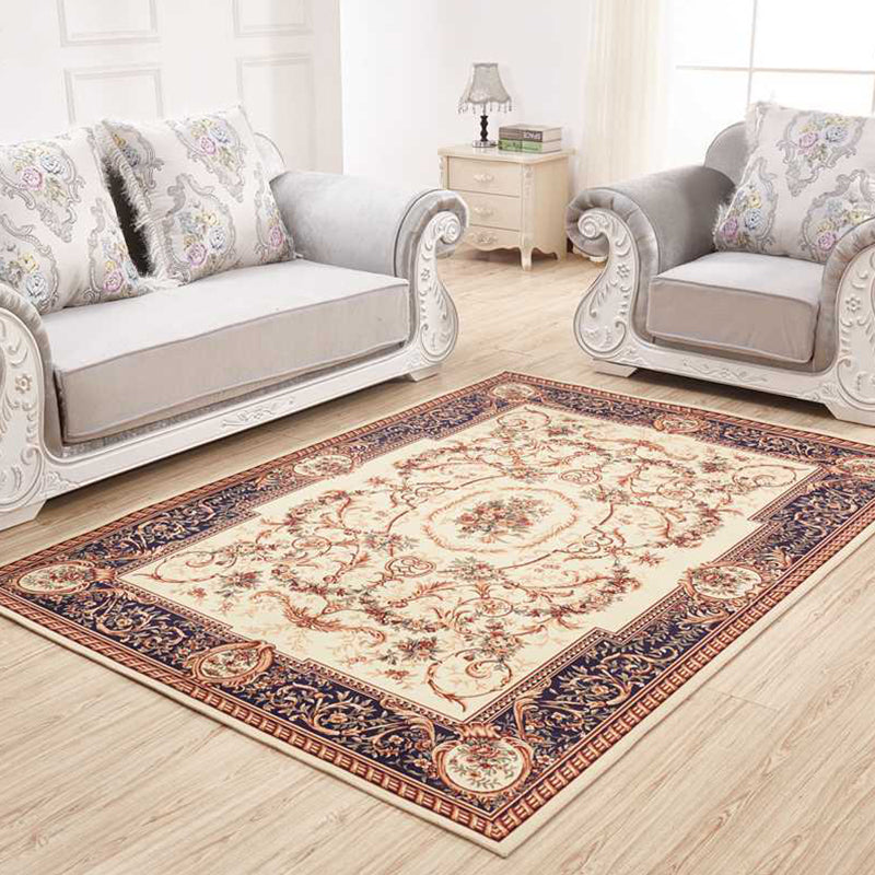 BowLift | Shabby Chic Floral Rug Multi-Color Polypropylene Indoor Rug Easy Care Pet-Friendly Rug for the Living Room