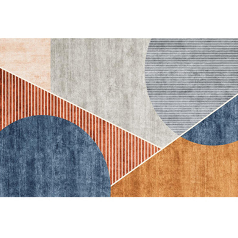 BowLift | Western Home Decor Rug Multicolored Painting Indoor Rug Cotton Blend Easy Maintenance Washable Area Rug
