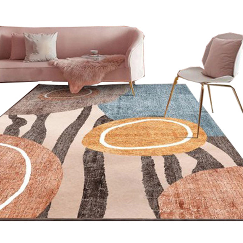 BowLift | Western Home Decor Rug Multicolored Painting Indoor Rug Cotton Blend Easy Maintenance Washable Area Rug
