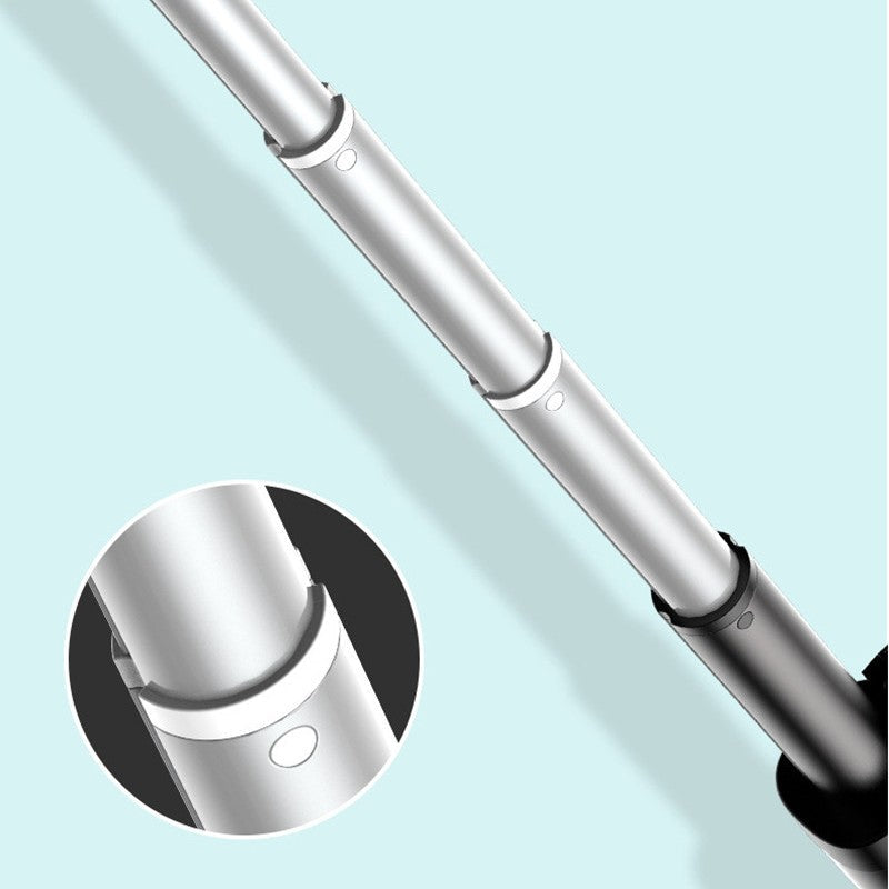 BowLift | Selfie Stick Tripod, with Light, Detachable Bluetooth Remote & 6 Levels of Height Adjustment
