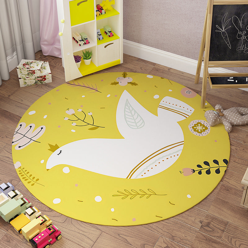 BowLift | Beautiful Children's Room Carpet Colorful Cartoon Printed Indoor Carpet Polypropylene Pet-Friendly Machine Washable Carpet