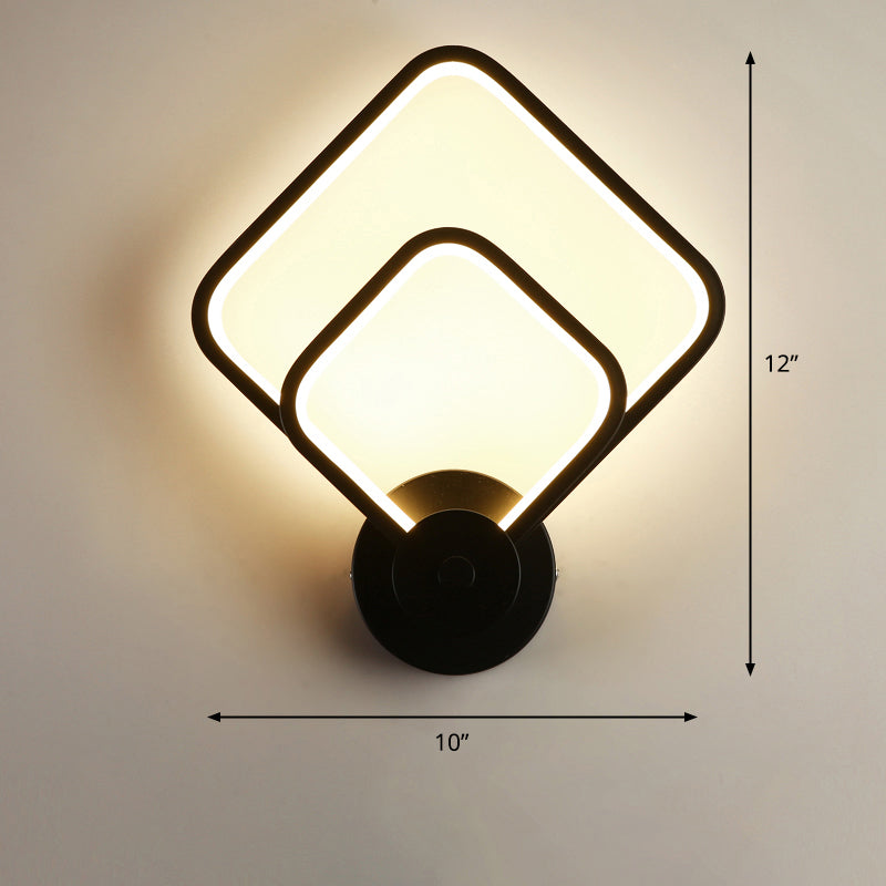 BowLift | Acrylic Loop-shaped Wall Light Simplicity LED Wall Sconce for Bedroom