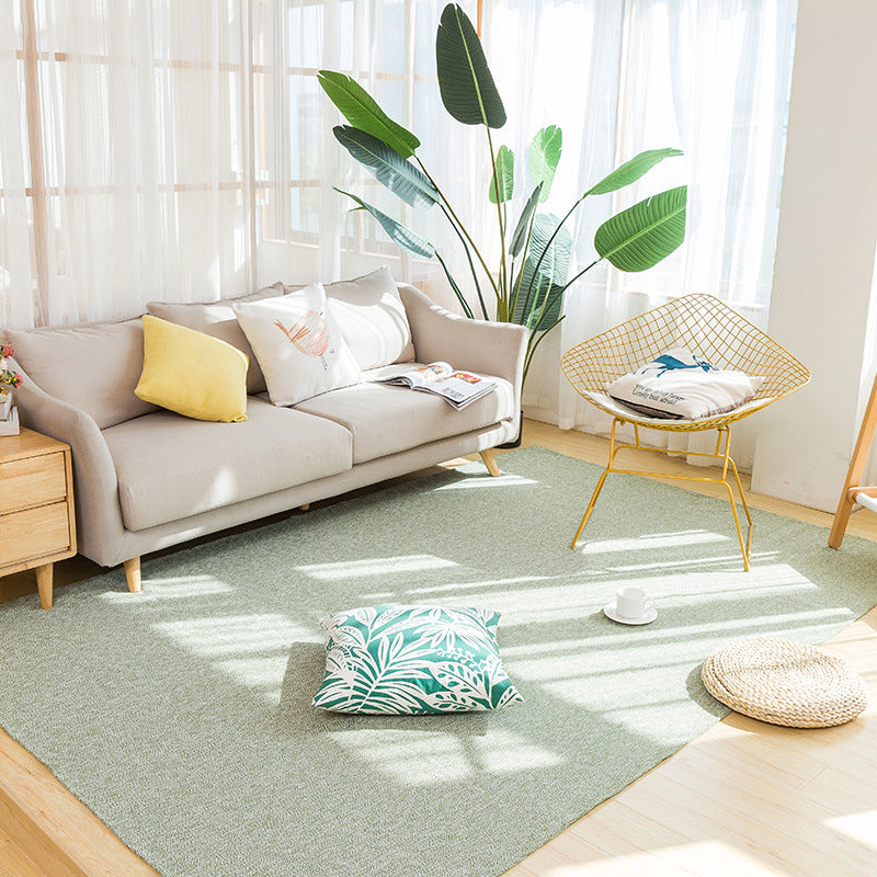 BowLift | Land bedroom carpet multicolored solid color carpet cotton pet friendly easy to maintain indoor carpet with tassels