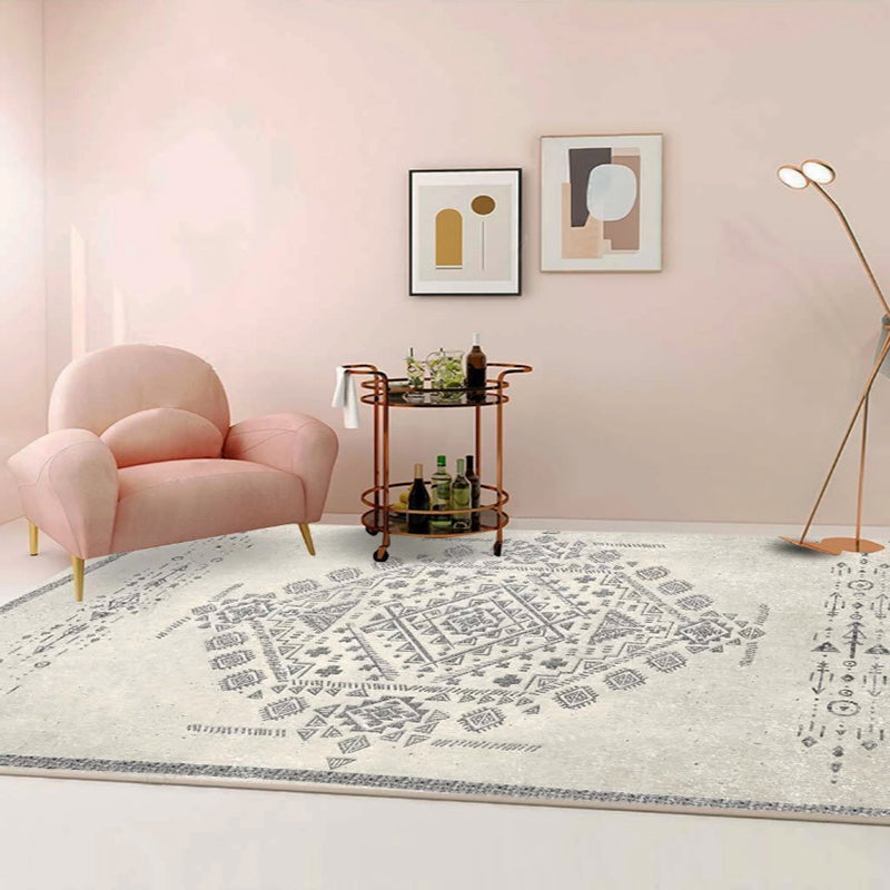 BowLift | A unique geo-pattern rug Colorful polypropylene indoor rug non-slip backing pet-friendly rug for decoration