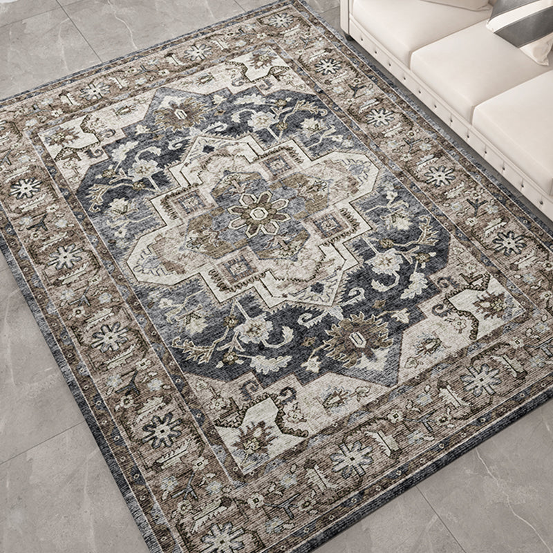 BowLift | Shabby Chic Decoration Rug Multicolored Geometric Printed Area Rug Non-Slip Backing Pet Friendly Washable Indoor Rug