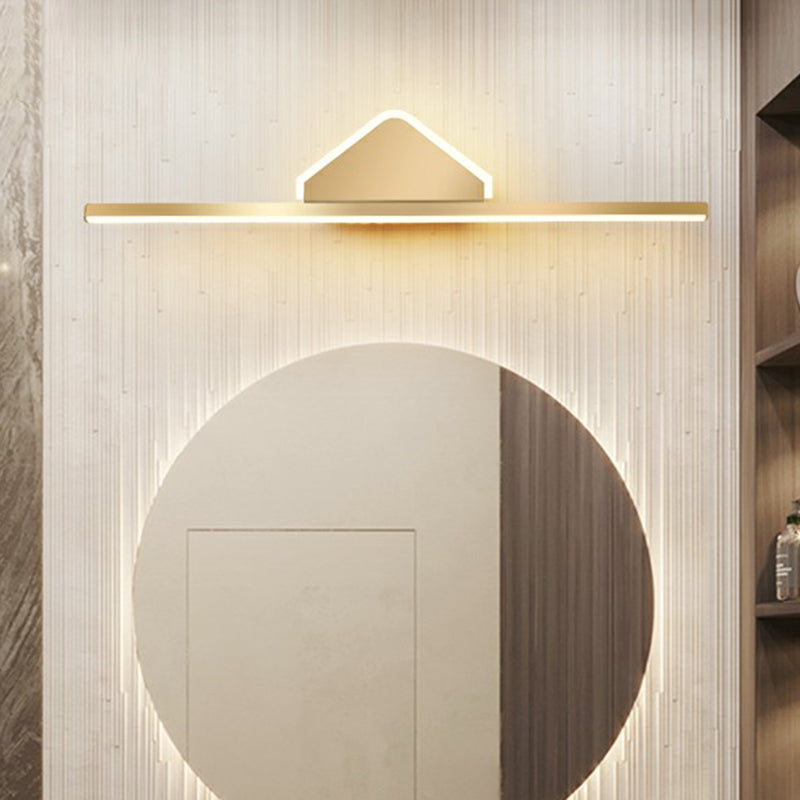 BowLift | Acrylic Linear LED Vanity Wall Light Minimalism Gold Finish Wall Lighting for Bathroom