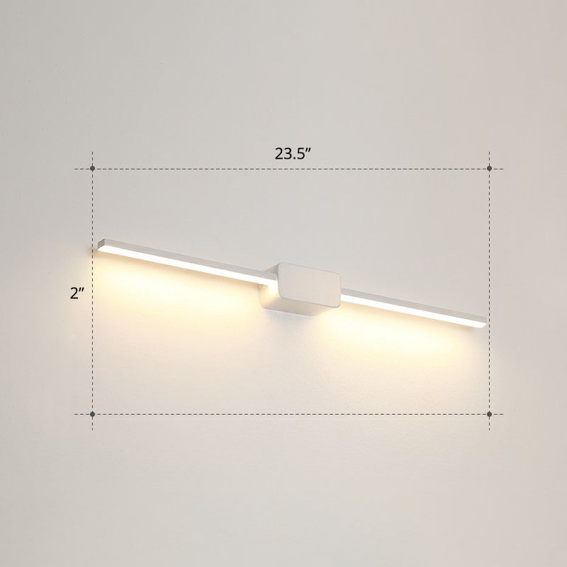 BowLift | Pol-shaped bathroom vanity wall lamp acrylic minimalist LED wall-mounted light