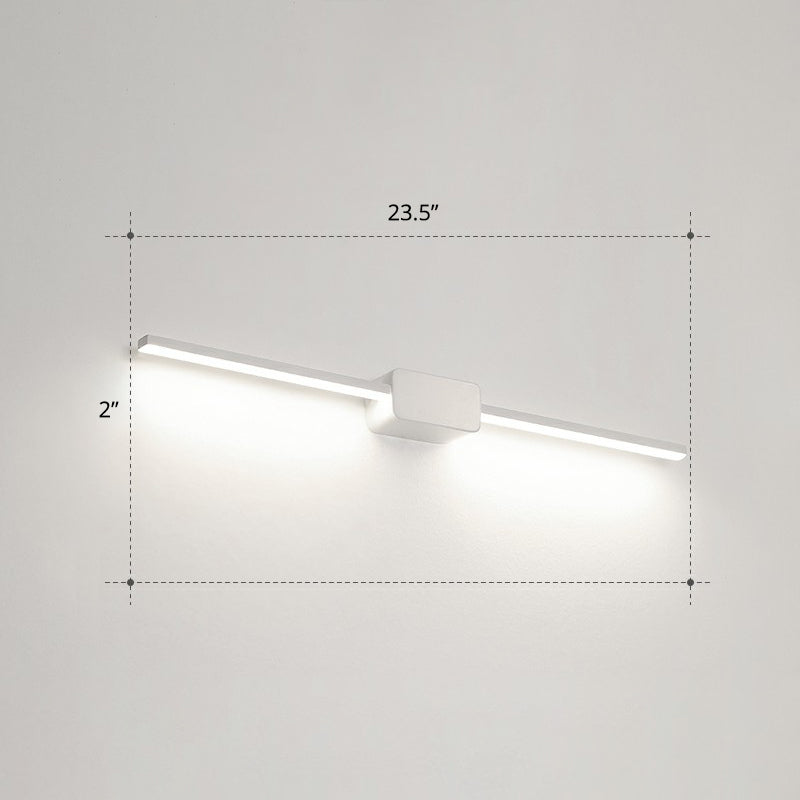 BowLift | Pol-shaped bathroom vanity wall lamp acrylic minimalist LED wall-mounted light
