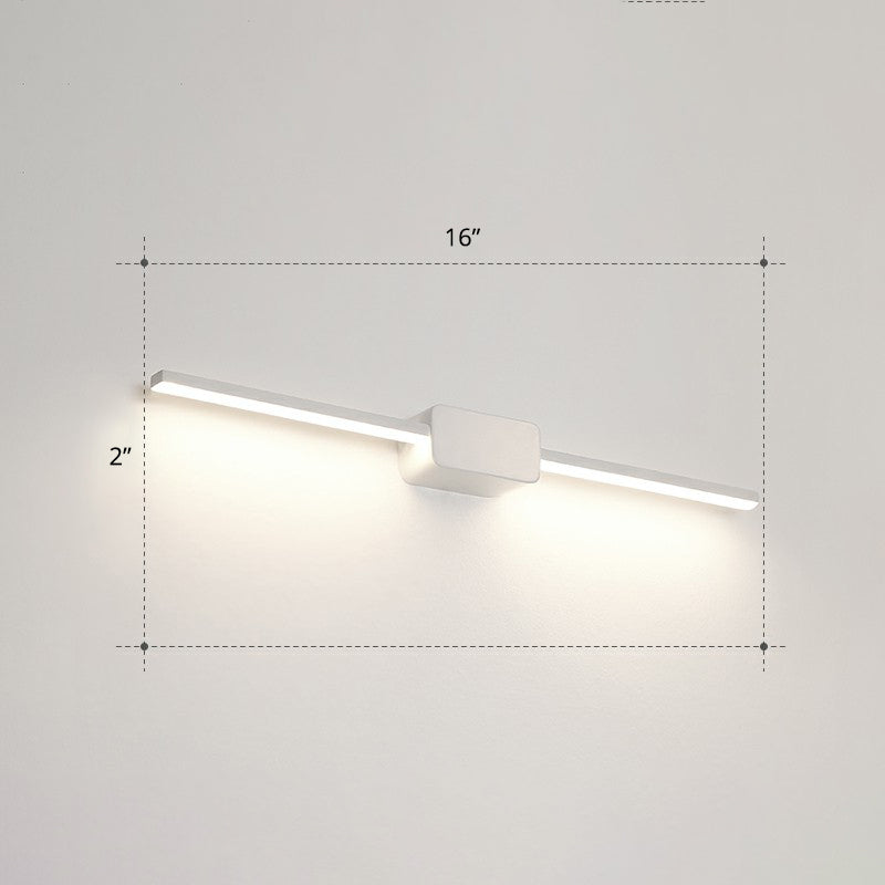 BowLift | Pol-shaped bathroom vanity wall lamp acrylic minimalist LED wall-mounted light