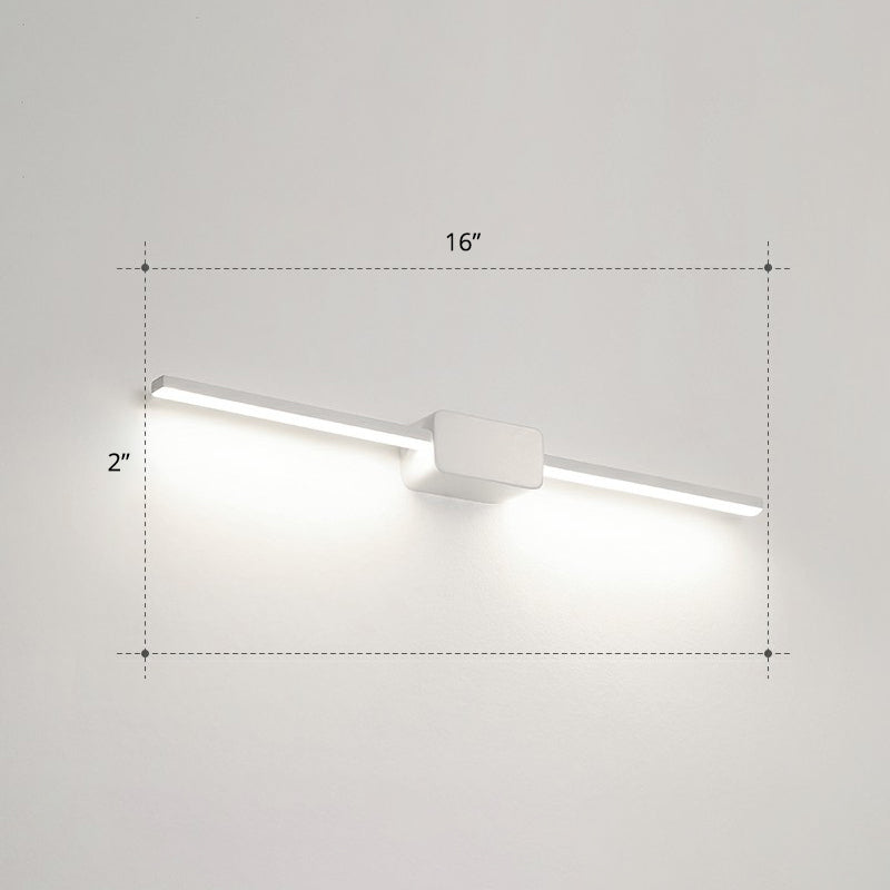 BowLift | Pol-shaped bathroom vanity wall lamp acrylic minimalist LED wall-mounted light