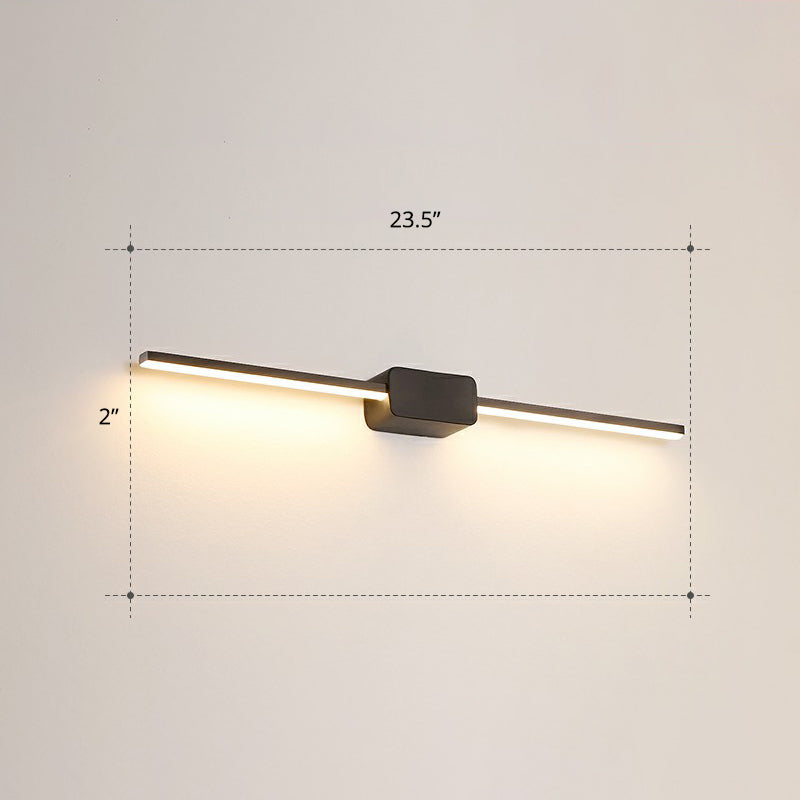 BowLift | Pol-shaped bathroom vanity wall lamp acrylic minimalist LED wall-mounted light