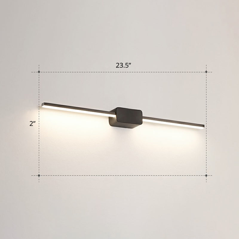 BowLift | Pol-shaped bathroom vanity wall lamp acrylic minimalist LED wall-mounted light