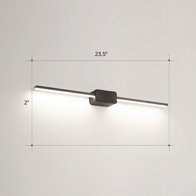 BowLift | Pol-shaped bathroom vanity wall lamp acrylic minimalist LED wall-mounted light