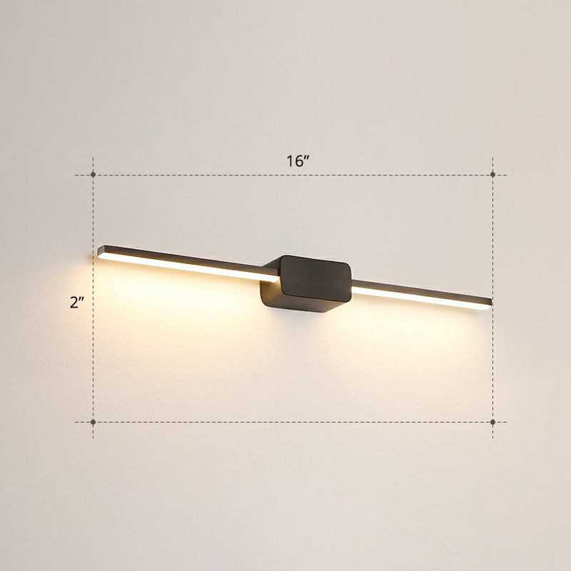 BowLift | Pol-shaped bathroom vanity wall lamp acrylic minimalist LED wall-mounted light