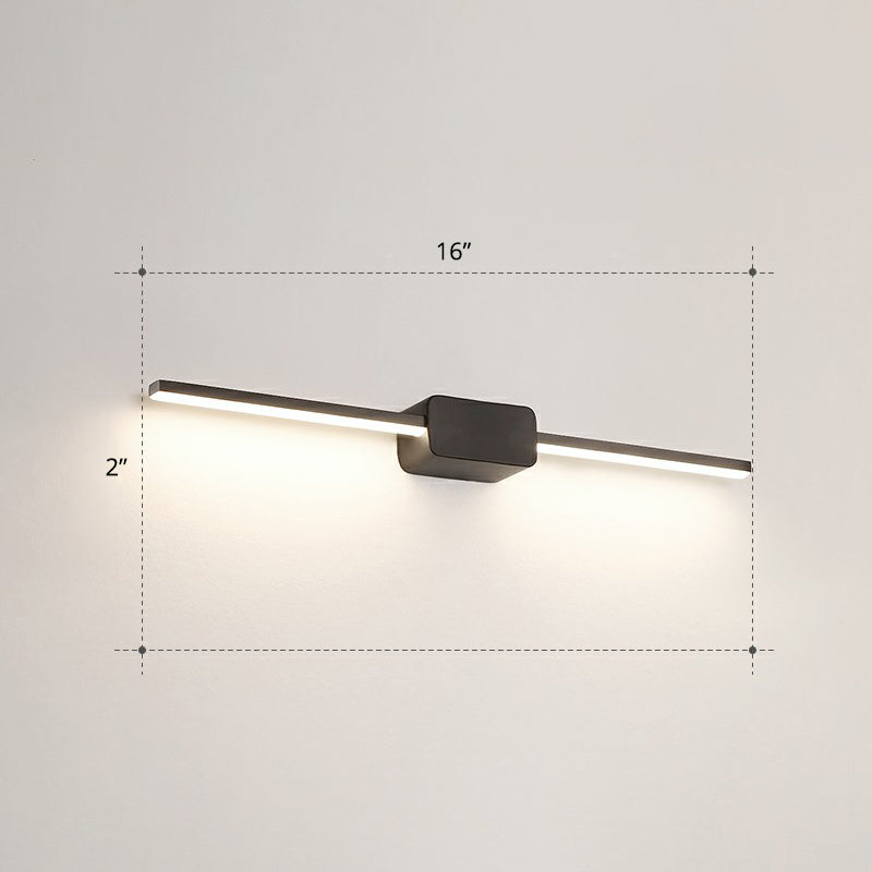 BowLift | Pol-shaped bathroom vanity wall lamp acrylic minimalist LED wall-mounted light