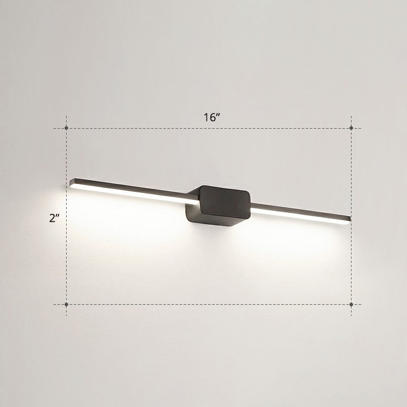 BowLift | Pol-shaped bathroom vanity wall lamp acrylic minimalist LED wall-mounted light