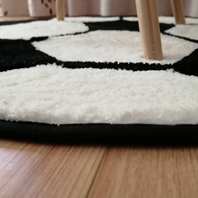 BowLift | Casual Kids Bedroom Rug Multicolored 3D Print Indoor Rug Polyester Non-Slip Back Pet-Friendly Area Rug