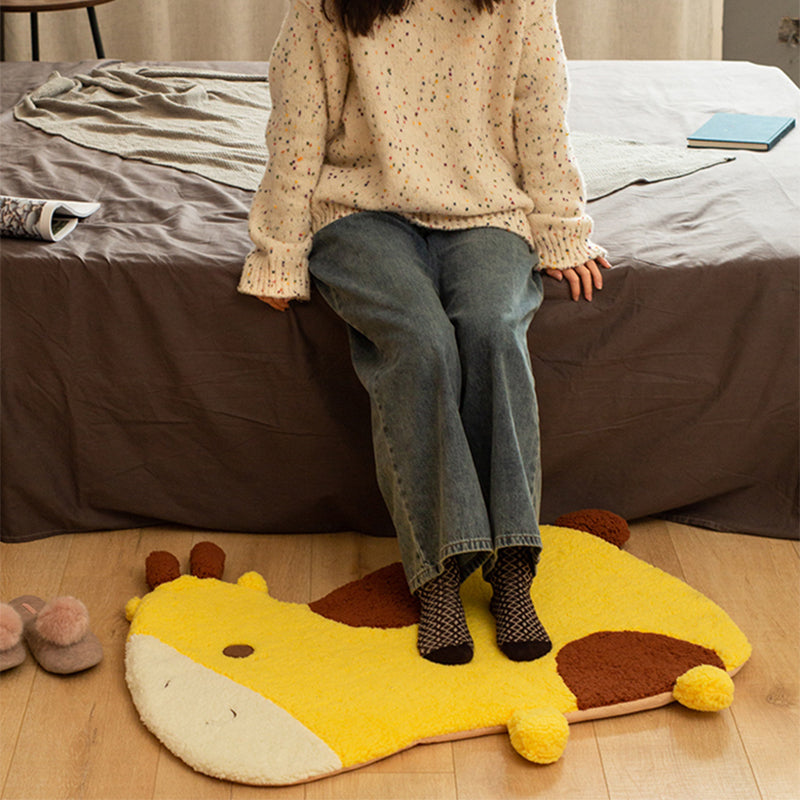 BowLift | Cozy Bedroom Rug Multi-Colored Cartoon Printed Rug Made of Lambswool With Non-Slip Backing Pet-Friendly Indoor Rug