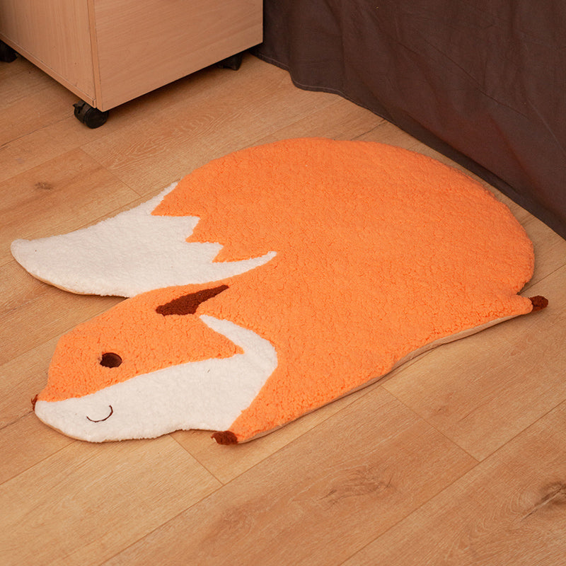 BowLift | Cozy Bedroom Rug Multi-Colored Cartoon Printed Rug Made of Lambswool With Non-Slip Backing Pet-Friendly Indoor Rug