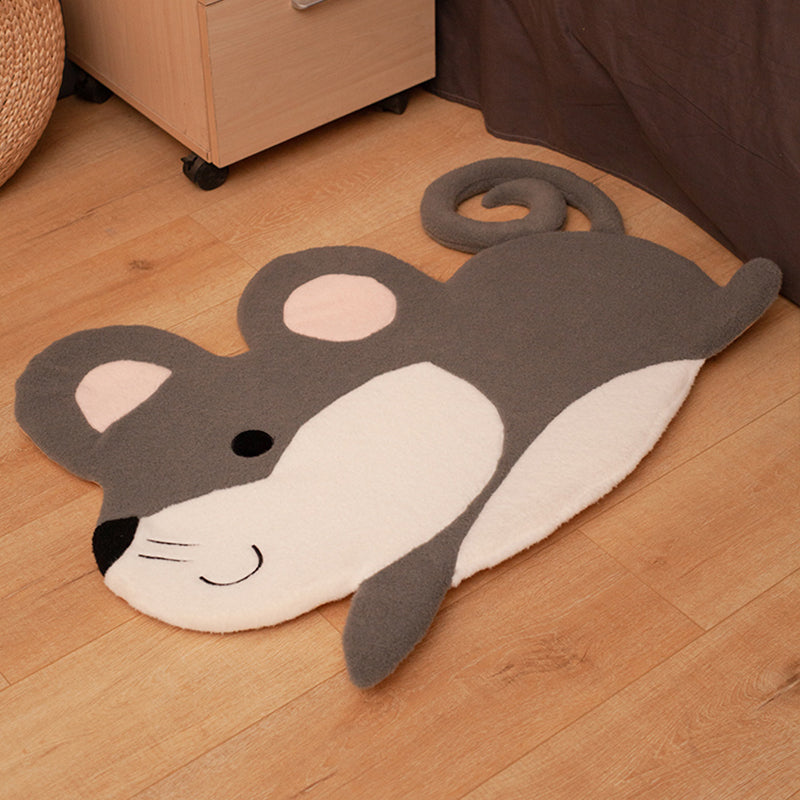 BowLift | Cozy Bedroom Rug Multi-Colored Cartoon Printed Rug Made of Lambswool With Non-Slip Backing Pet-Friendly Indoor Rug