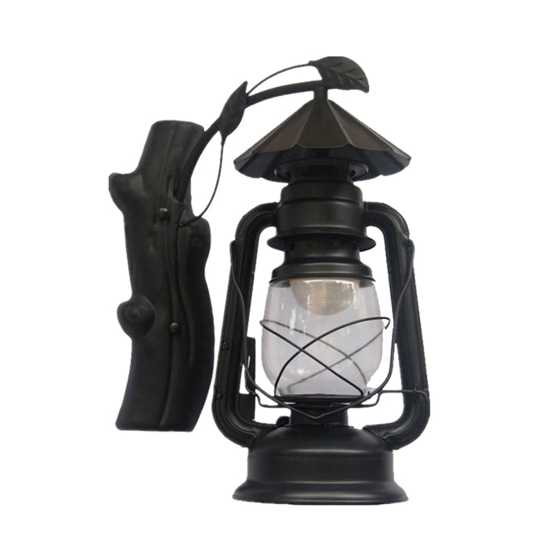 BowLift | Black/Bronze/Copper Kerosene Wall Lighting Coastal Clear Glass 1 Light Outdoor Wall Lamps Light