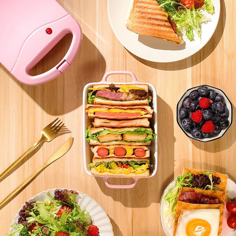 BowLift | 2-in-1 Sandwich Maker & Toaster | Non-Stick Auto-Sealing Plates for Quick Breakfasts, Snacks & Easy Cleanup