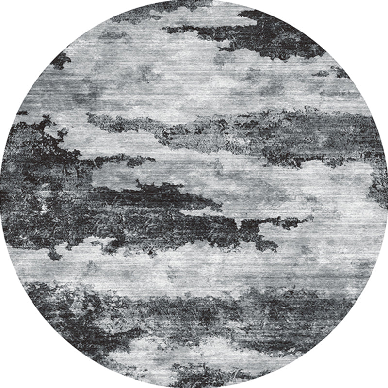 BowLift | Cozy abstract print rug multicolored polypropylene area rug non-slip backing easy care indoor rug for living room