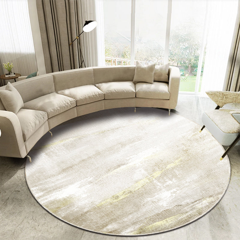 BowLift | Casual Living Room Rug Multi-Colored Abstract Printed Indoor Rug Polyester Pet-Friendly Stain-Resistant Rug