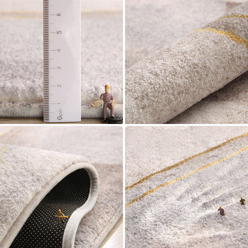 BowLift | Comfort Hand-printed Carpet Multicolored Lambswool Area Rug Non-slip Back Easy-care Indoor Rug for the Bedroom