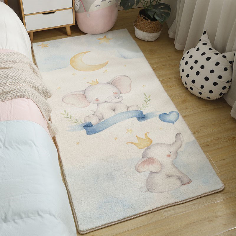 BowLift | Beautiful Bedroom Rug Multicolor Cartoon Pattern Indoor Rug Synthetic Non-Slip Stain-Resistant Rug
