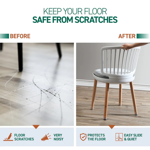BowLift | Chair Leg Floor Protectors (8 Pcs)