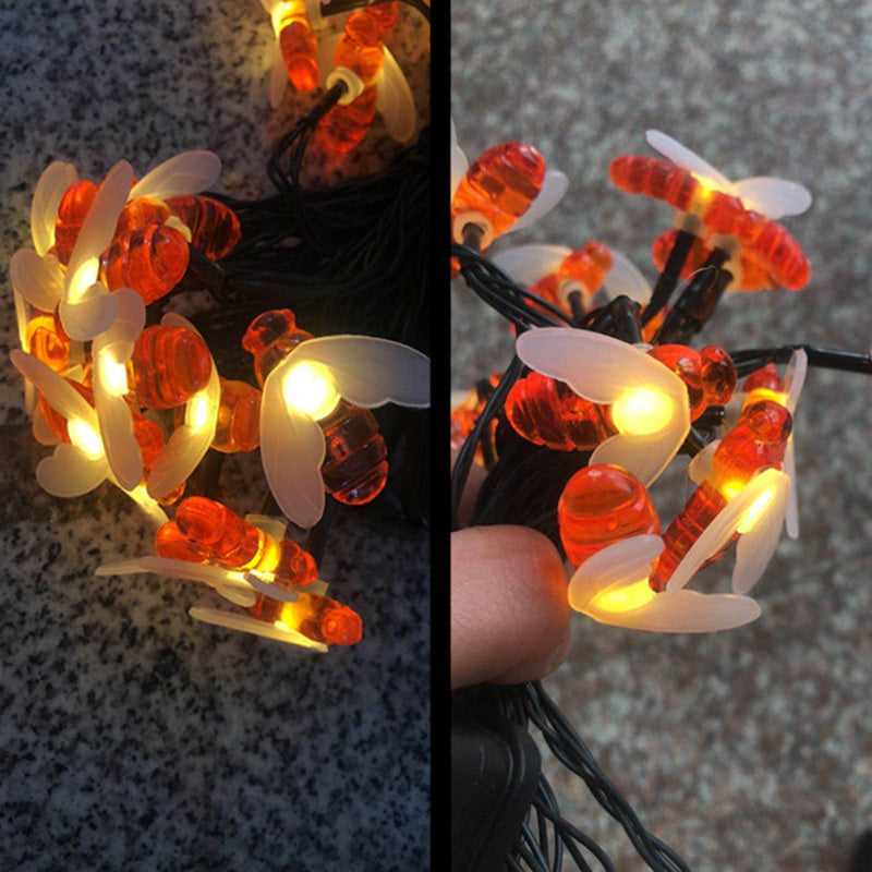 BowLift | Modern Art Deco Waterproof Solar Honey Bees Decoration Plastic LED Outdoor String Light For Garden