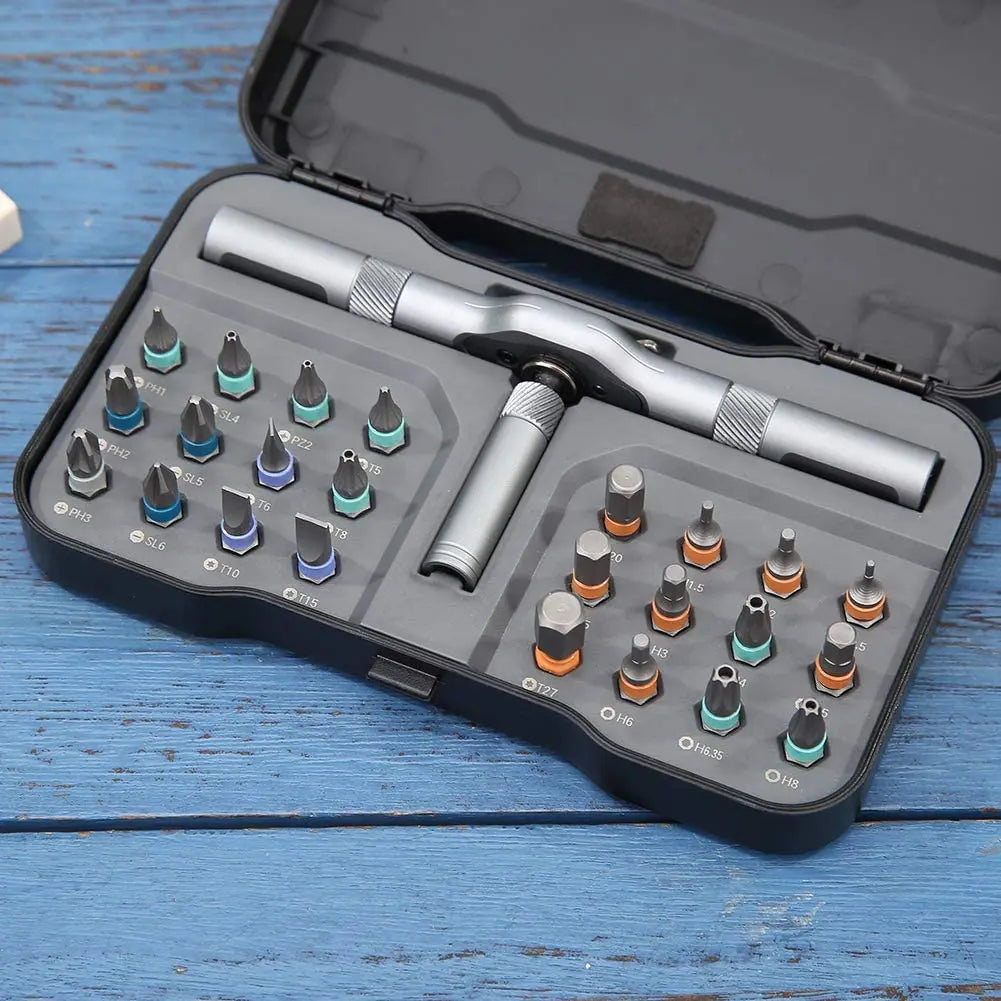 BowLift | 24-in-1 Ratchet Screwdriver Set for Precise Assembly Work