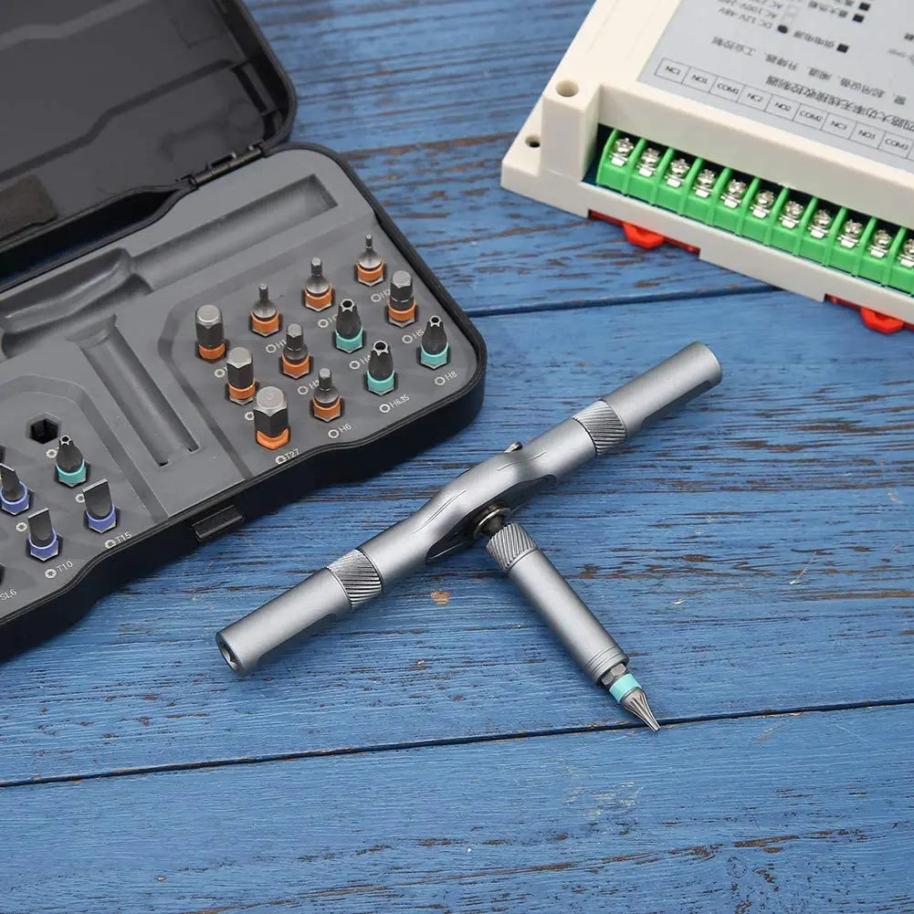 BowLift | 24-in-1 Ratchet Screwdriver Set for Precise Assembly Work
