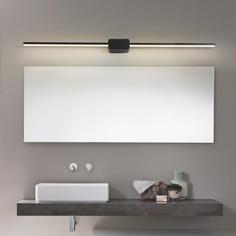BowLift | Slim LED Wall Light Sconce Minimalist Style Metal Bathroom Vanity Lighting Ideas
