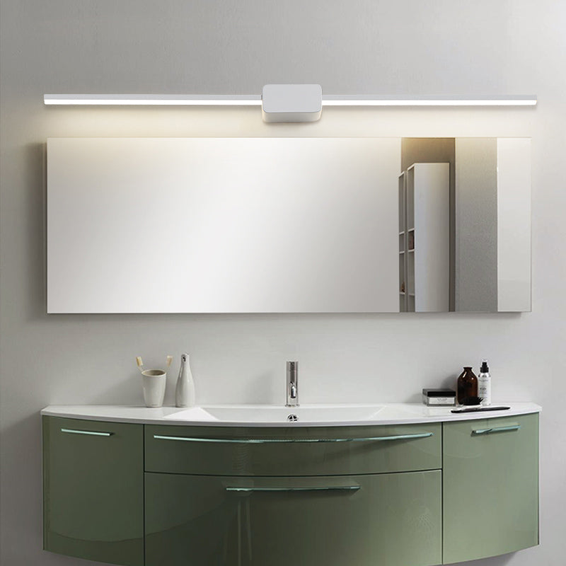 BowLift | Slim LED Wall Light Sconce Minimalist Style Metal Bathroom Vanity Lighting Ideas