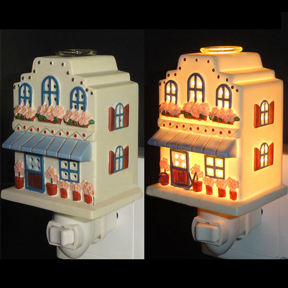 BowLift | 1 Light House Design Wall Sconces Light Lodge Ceramics Bedroom Night Light in Pink/White/Yellow
