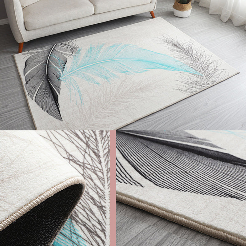 BowLift | Antique Living Room Rug Multicolored Flower Pattern Rug Non-Slip Back Pet Friendly Easy to Care Indoor Rug