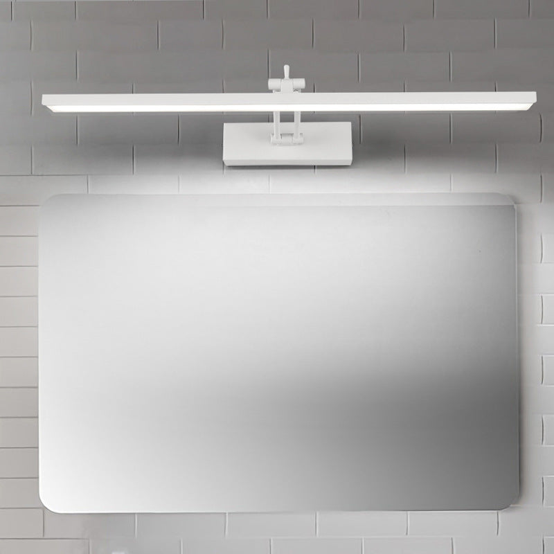 BowLift | Minimalistic LED Bathroom Light Linear Rotatable Vanity Wall Lamp with Acrylic Shade